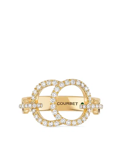 Courbet 18kt Recycled Yellow Gold Celeste Laboratory-grown Diamond Pavé Ring