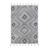 Couristan Andes Abstract Hand Knotted Indoor Rectangular Accent Rug In Gray
