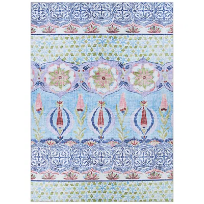 Couristan Caledonia Tangiers 2'x8' Runner Aquamarine Indoor Area Rug