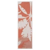 Couristan Coastal Floral Indoor/outdoor Rectangular Runner Rug In Orange