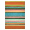 Couristan Covington Sherbert Stripe Striped Hooked Rectangular Accent Rug In Multi