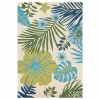 Couristan Covington Summer Laila Floral Hooked Rectangular Accent Rug In Multi