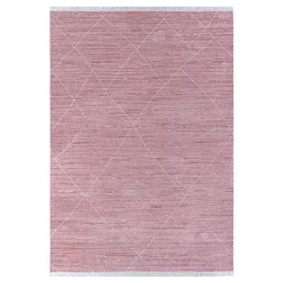 Couristan Diamante Geo Linear Indoor Rectangular Accent Rug In Pink