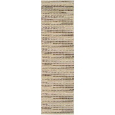 Couristan Larvotto Indoor/outdoor Rectangular Runner Rug In Brown