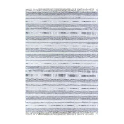 COURISTAN LAVALETTE STRIPED REVERSIBLE INDOOR OUTDOOR RECTANGULAR ACCENT RUG