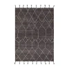 Couristan Machu Pichu Abstract Hand Knotted Indoor Rectangular Accent Rug In Black