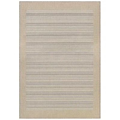 Couristan Monaco Bowline 3'9"x5'5" Cocoa Natural And Ivory Outdoor