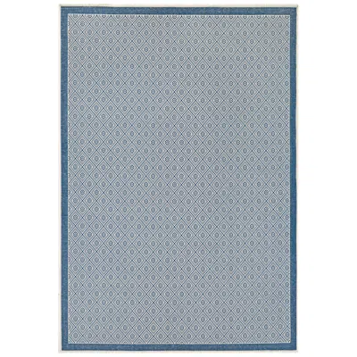 Couristan Monaco Sea Pier 2'x3'7" Sand And Azure Outdoor Rug