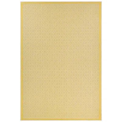 Couristan Monaco Sea Pier 5'10"x9'2" Sand And Lemon Outdoor Rug