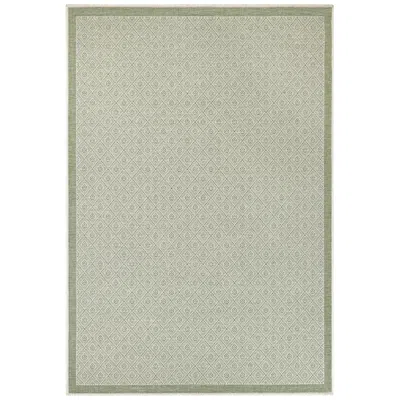 Couristan Monaco Sea Pier 7'6"x10'9" Sand And Sea Mist Outdoor Rug