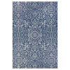 Couristan Monte Carlo Palmette Indoor Outdoor Rectangular Accent Rug In Blue