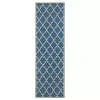 Couristan Ocean Port Indoor/outdoor Rectangular Runner Rug In Blue