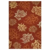 Couristan Outdoor Escapes Sea Reef Hooked Rectangular Accent Rug In Red