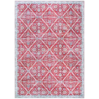 Couristan Pasha Arcadia 8'x10' Garnet Ivory Indoor Area Rug
