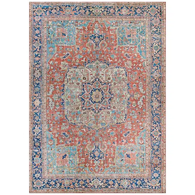 Couristan Pasha Heriz 8'x10' Ruby Multi-color Indoor Area Rug