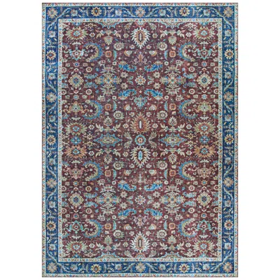 Couristan Pasha Kerman 8'x10' Cabernet Multi-color Indoor Area Rug