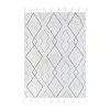 Couristan Sechin Abstract Hand Knotted Indoor Rectangular Accent Rug In White
