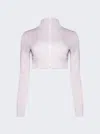 Courrèges Cropped Tracksuit Jacket In Pink
