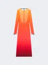 Courrèges Gradient Sunset Second-skin Dress In Multi