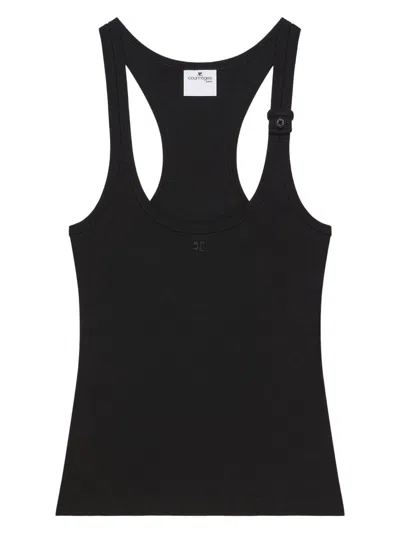 COURRÈGES WOMEN'S 90S RIBBED TANK TOP