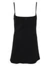 Courrèges Women's A-line Crepe Dress In Black