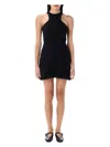 Courrèges '90's Criss Cross Mini In Black