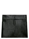 Courrèges Black Mini Skirt With Concealed Fastening And Pockets In Black