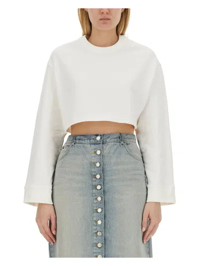 COURRÈGES WOMEN'S CROPPED SWEATSHIRT