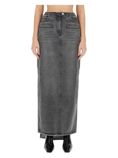 COURRÈGES WOMEN'S DENIM SKIRT