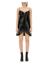 Courrèges Ellipse Mini Midi Dress In Black