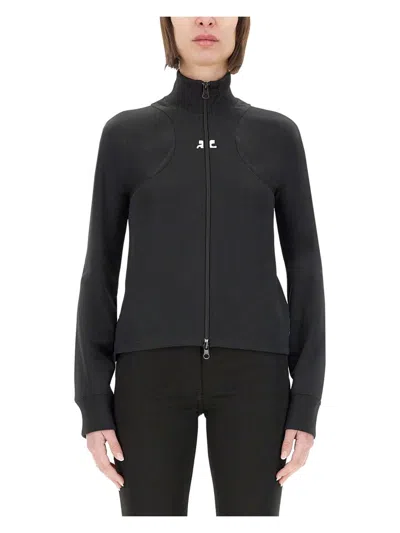 COURRÈGES WOMEN'S INTERLOCK SCUBA JACKET