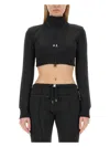 Courrèges Courreges Woman Sweatshirt Woman Black Sweatshirts In Black