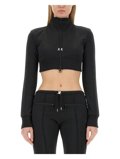 COURRÈGES WOMEN'S JACKET WITH LOGO