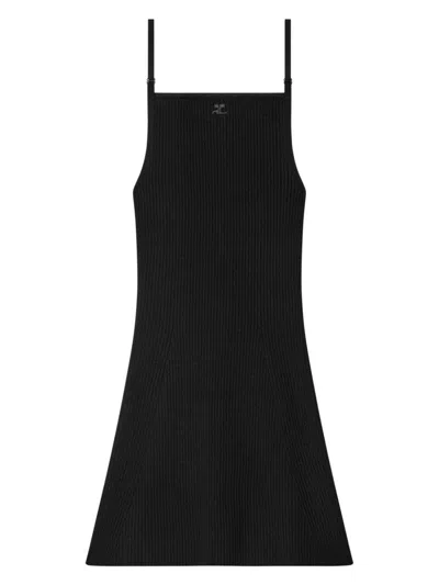 COURRÈGES WOMEN'S LOGO MINI DRESS