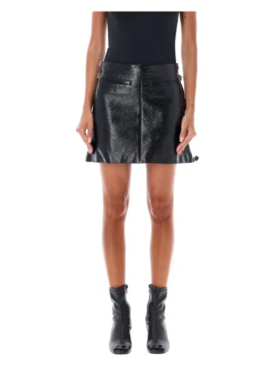 COURRÈGES WOMEN'S MULTI SANGLE VYNIL MINI SKIRT