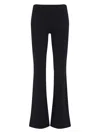 Courrèges Tailored Bootcut Pants In Technical Jersey In Black