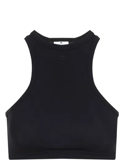 Courrèges Women's Scuba Tech Jersey Bra In Black