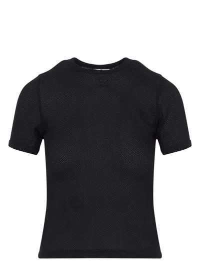 COURRÈGES WOMEN'S SIGNATURE CONTRAST T-SHIRT
