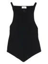 Courrèges Courreges "ribbed Knit Holistic Top In Black