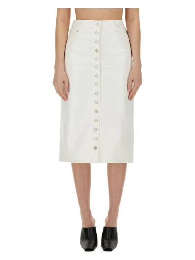 COURRÈGES WOMEN'S SKIRT WITH BUTTONS