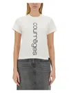 Courrèges Ac Straight Printed T-shirt In White