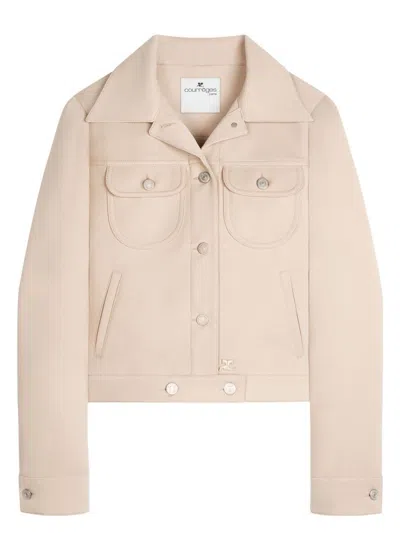 COURRÈGES WOMEN'S TRUCKER JACKET SIGNATURE TWILL