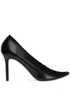 Courrèges Nude Translucent Stilettos In Black