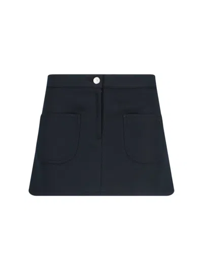 Courrèges "2-pocket" Mini Skirt – Black