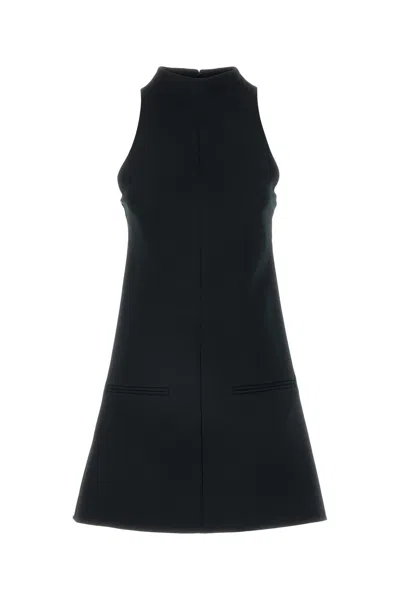 COURRÈGES COURREGES BLACK TWILL DRESS