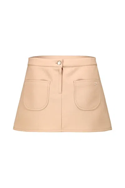 COURRÈGES COURRÈGES 2-POCKET TWILL MINI SKIRT CLOTHING