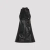 Courrèges Courreges 2 Pockets Vinyl A-line Dress Women In Black
