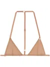 Courrèges 2nd-skin Triangle Bra In Neutrals