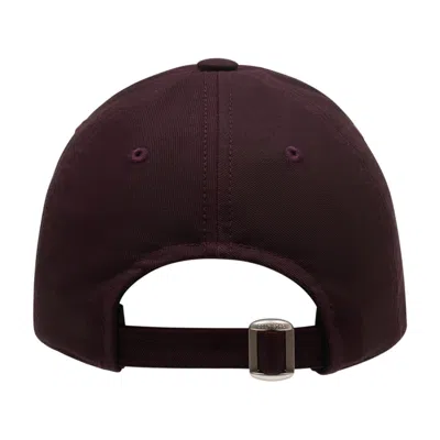 Courrèges Courreges 326tct050co0134-4010 Ac Logo Cotton Baseball Cap In Burgundy