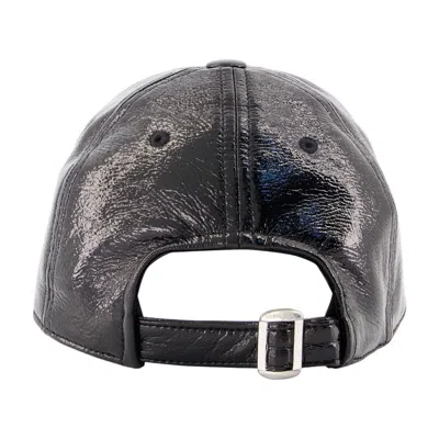Courrèges Courreges 326tct050vy0014-9999 Vinyl Ac Logo Baseball Cap In Black